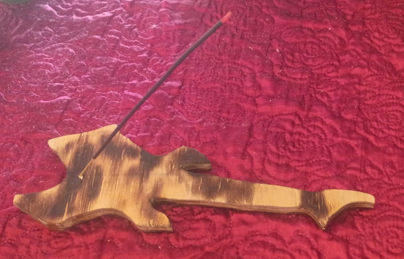 Custom guitar incense burner handmade
