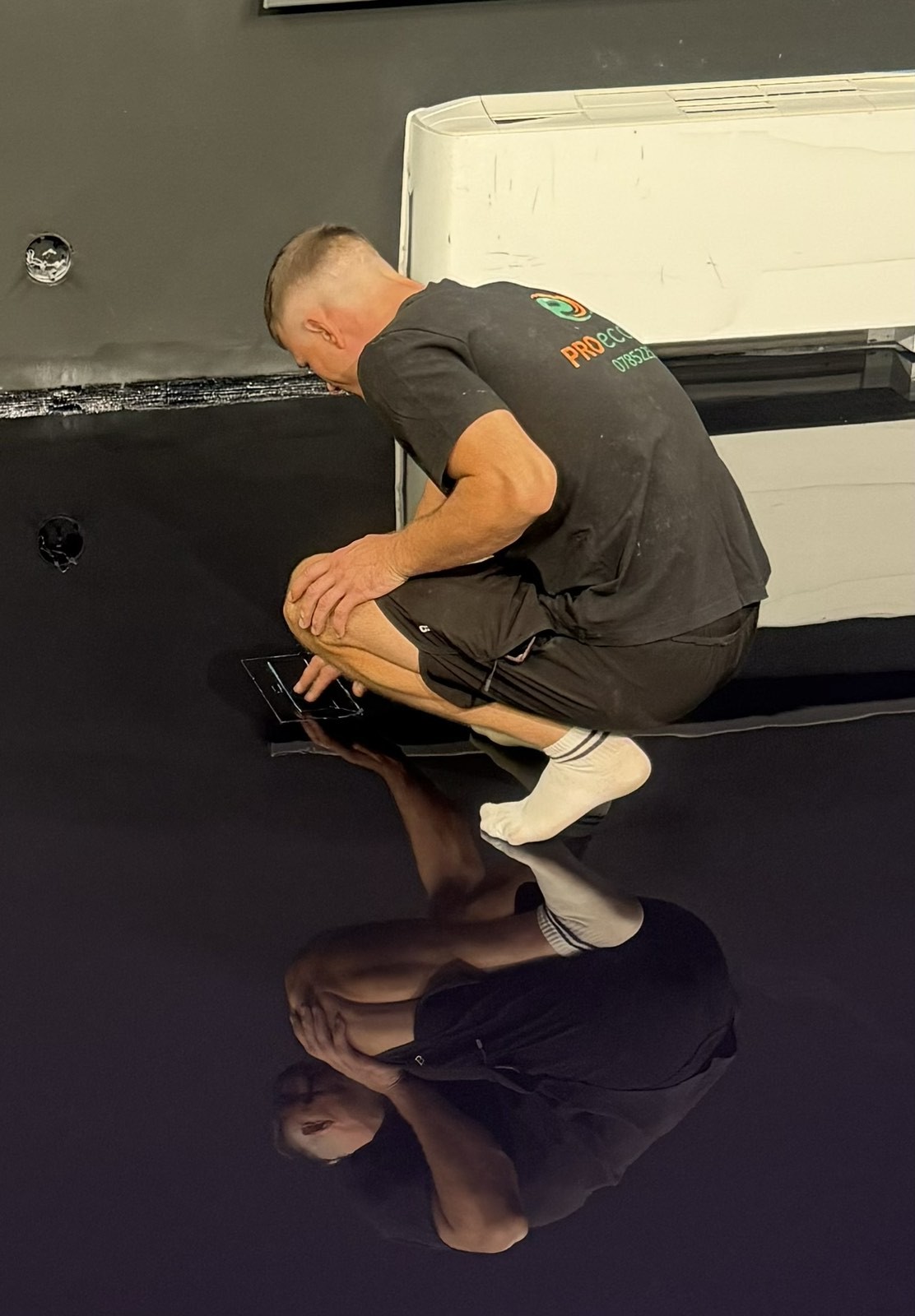 Pardoseală epoxy personalizată