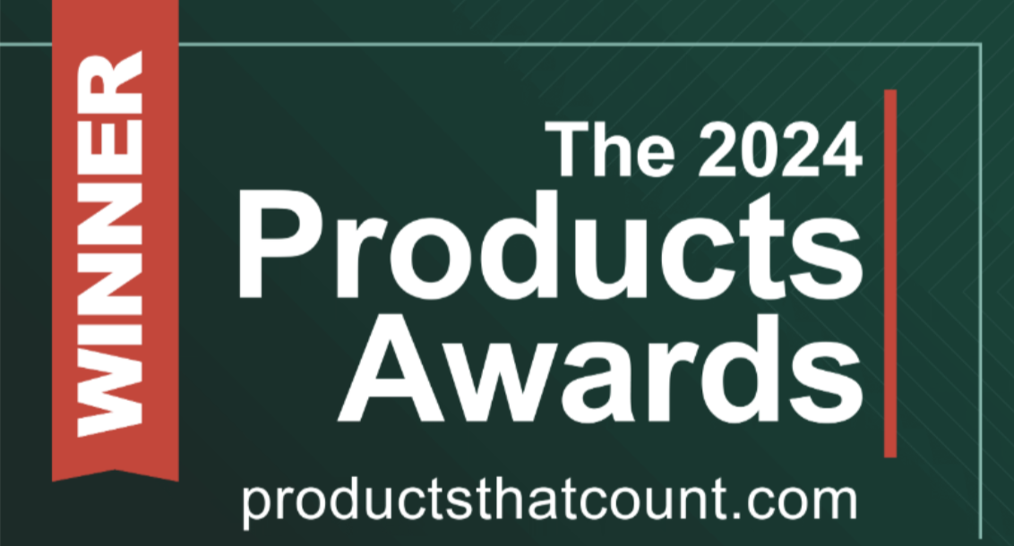 Winner banner for The 2024 Products Awards from productsthatcount.com.