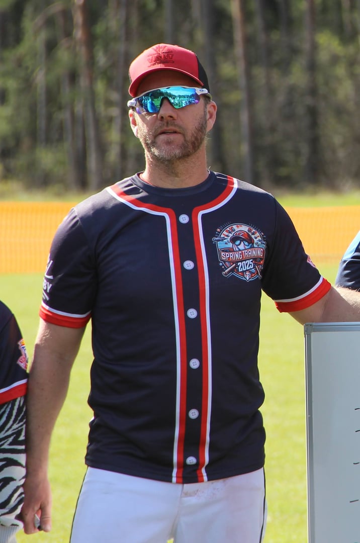 Petter Diurlin, tränare för Visby AIK Baseboll