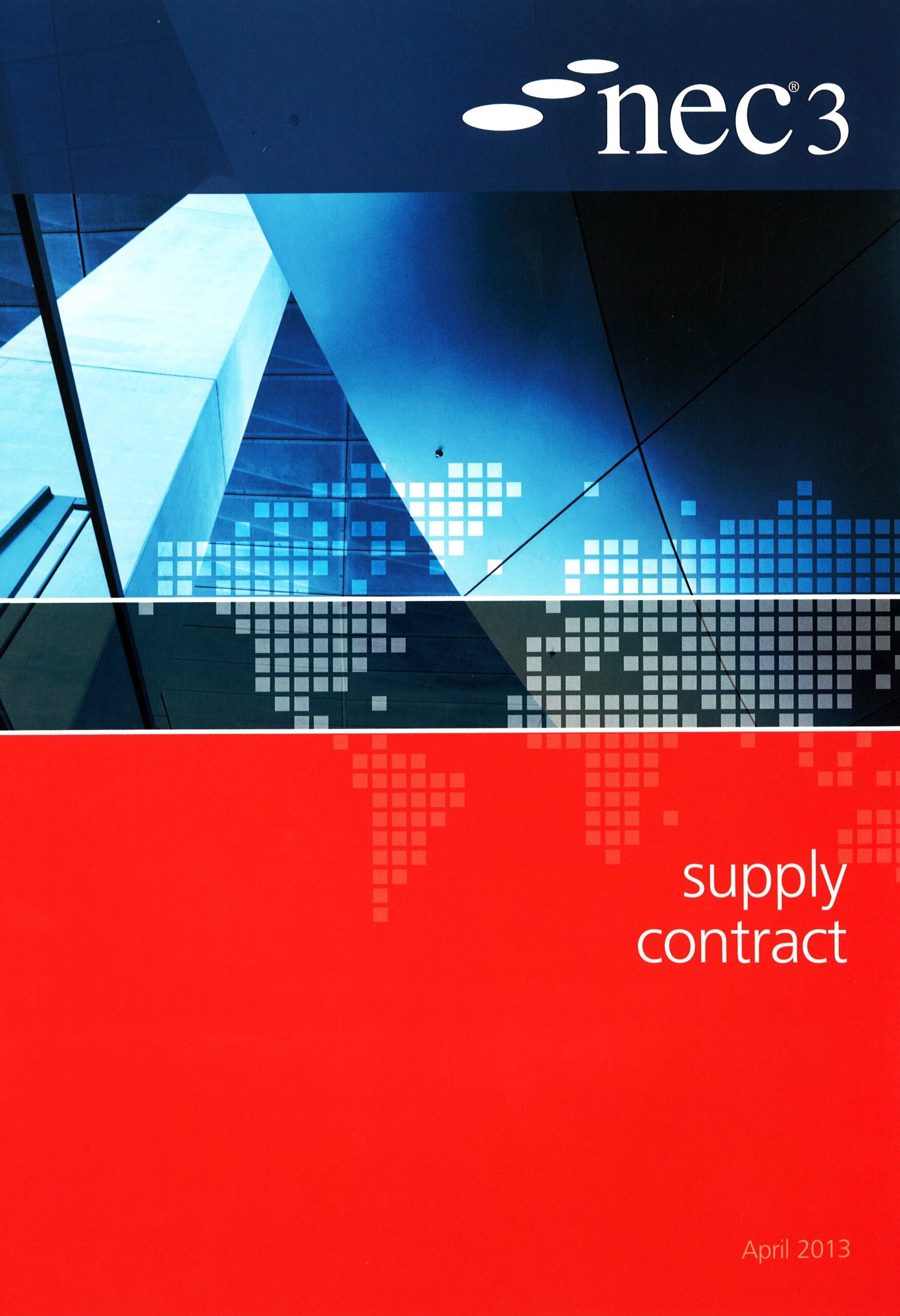 NEC3 Supply Contract