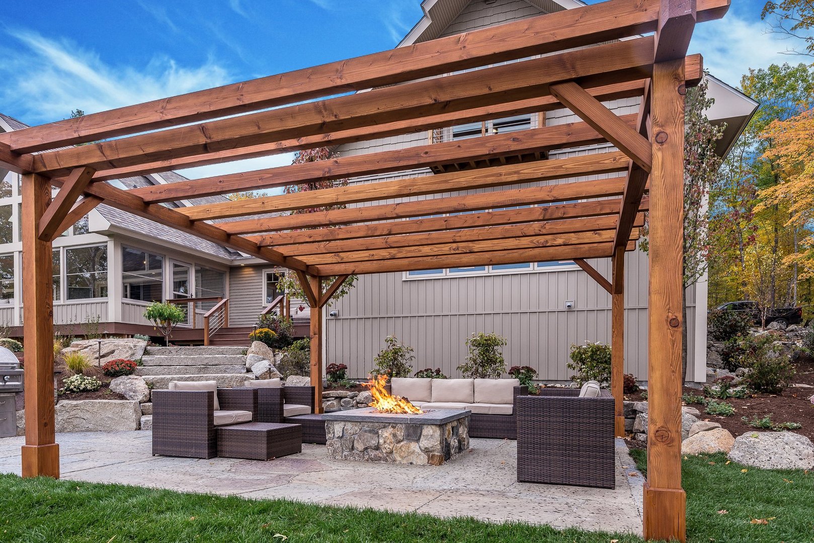 Hot tub and patio project