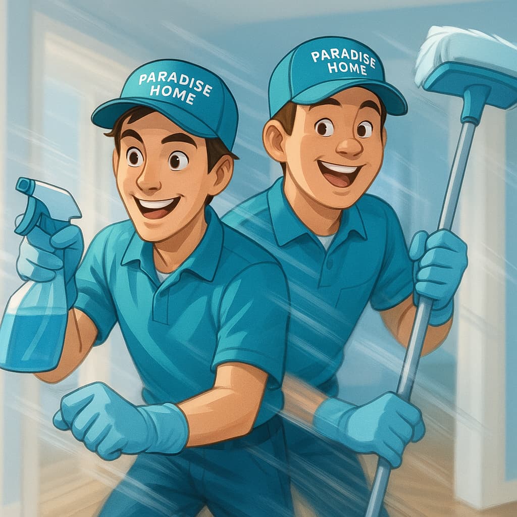 ParadiseHome Team bei der Arbeit