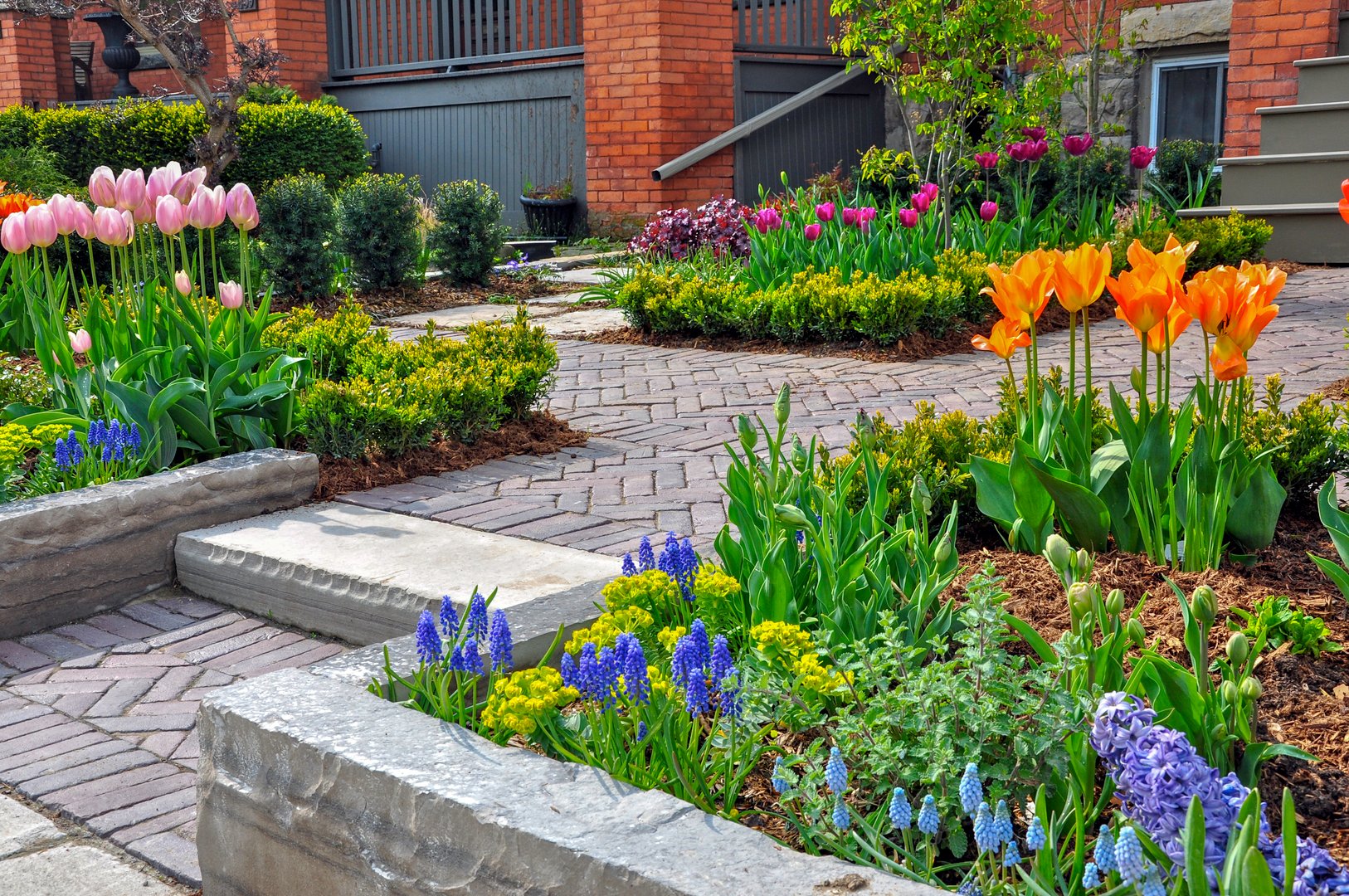 Vibrant garden design in New Bern, NC