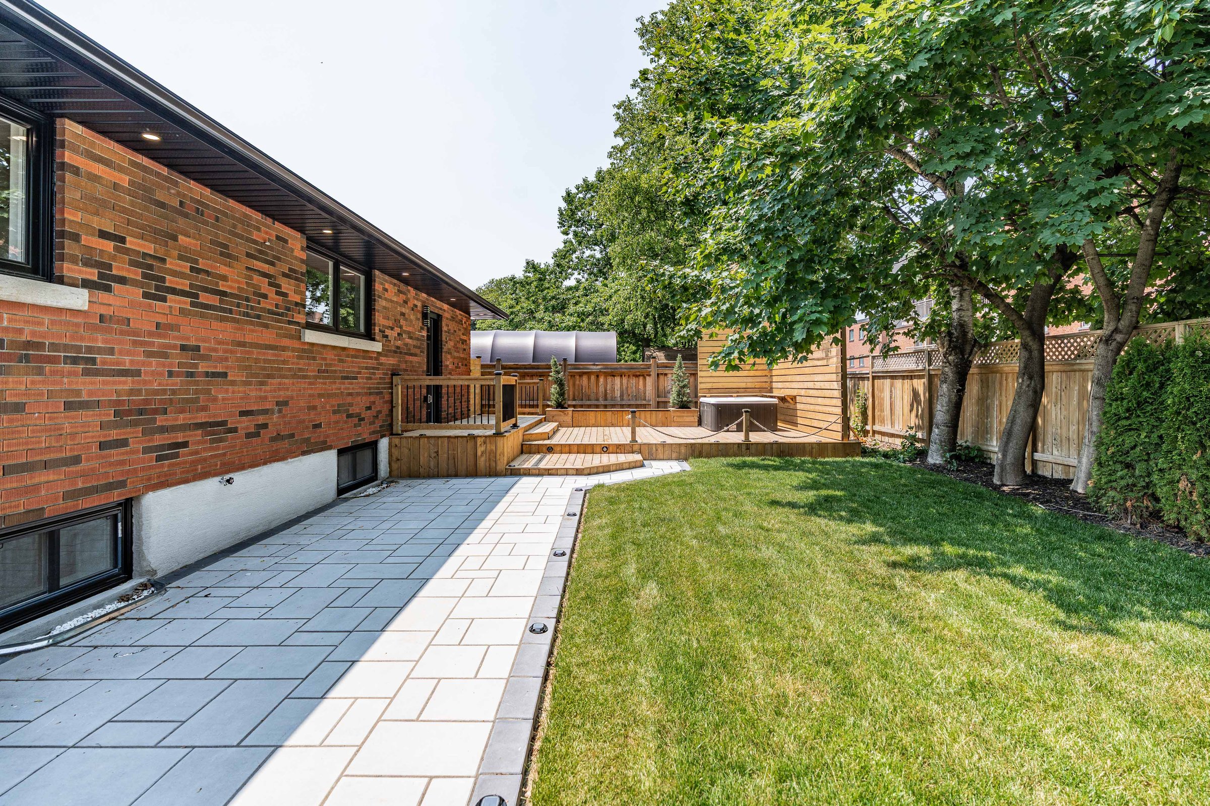 Professional patio stone project