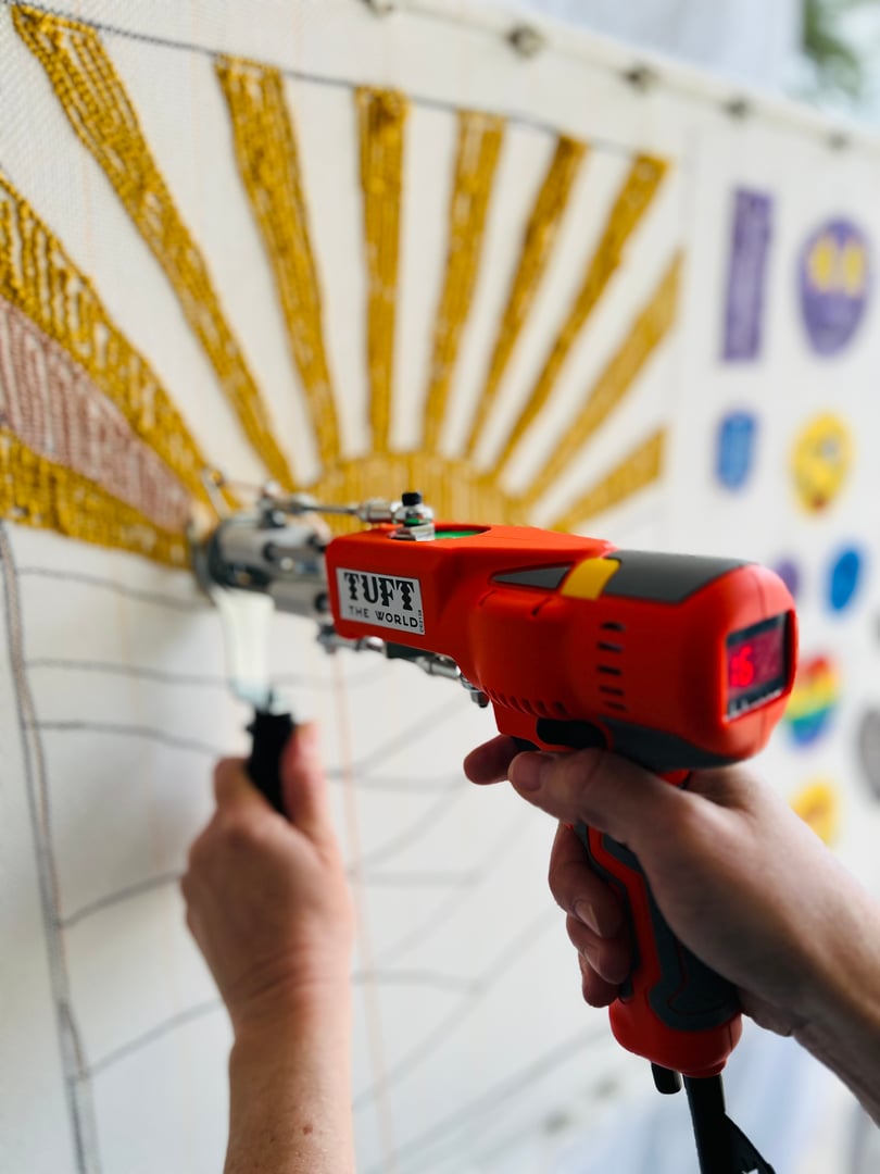 Studio K tufted artwork detail