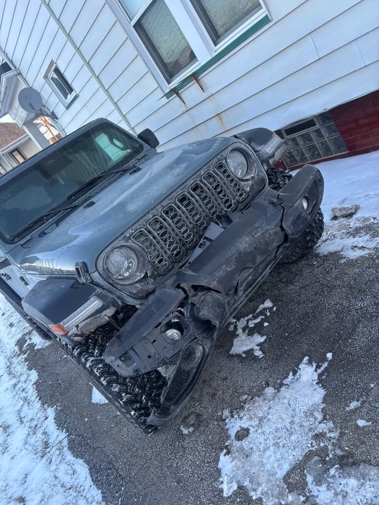 Before after car repair