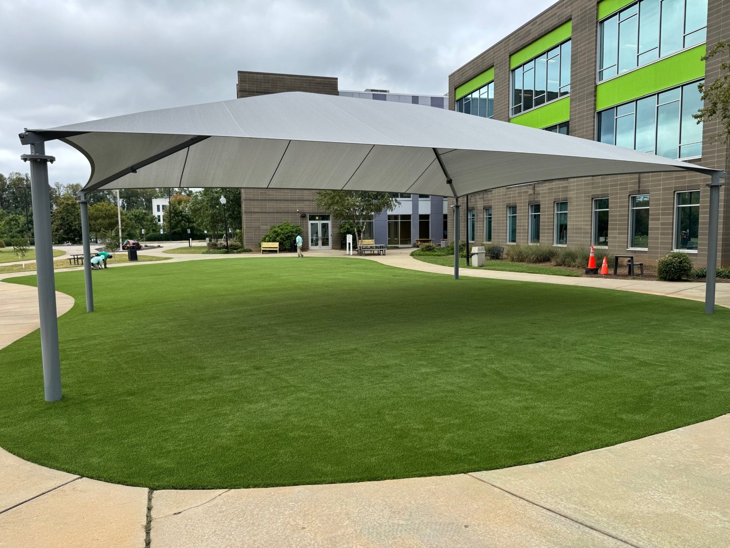 Artificial turf installation project