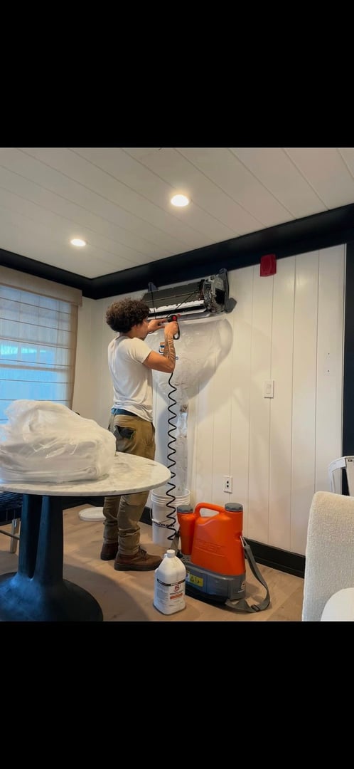 Mini split cleaning service