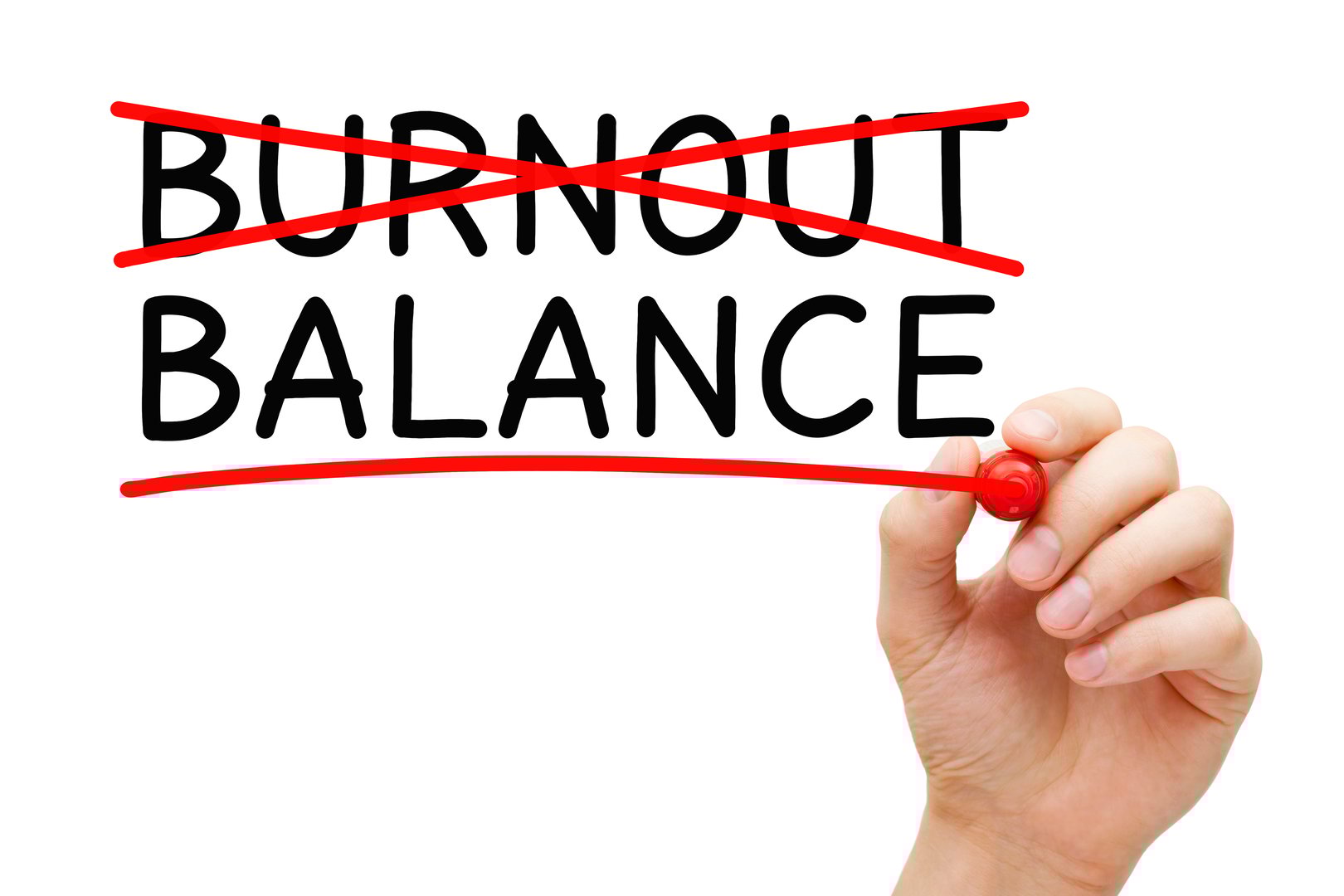 Burnout recovery and natural energy restoration concept