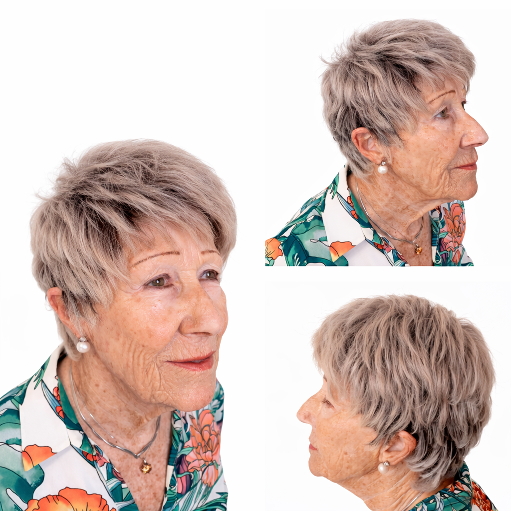 Resultado natural con prótesis capilar Pamplona