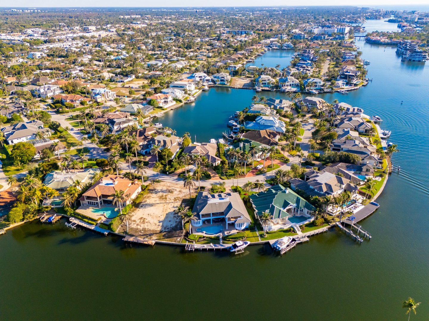 Naples Florida aerial photo luxury real estate