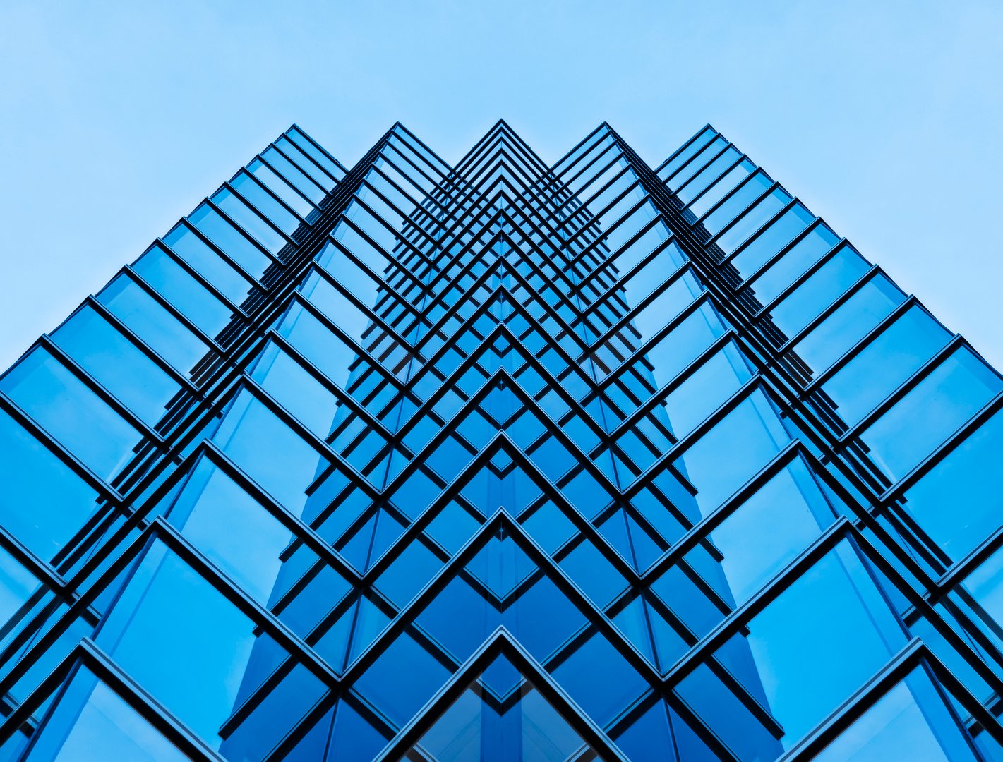 Architecture details Glass wall Modern building exterior Abstract futuristic background
