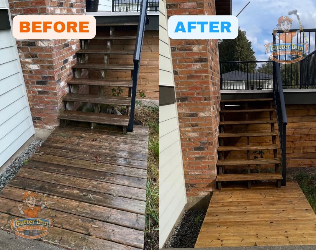 Before and after transformation