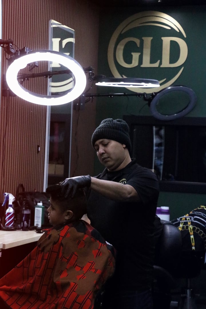 Professional barbering at GLD Hair Studio
