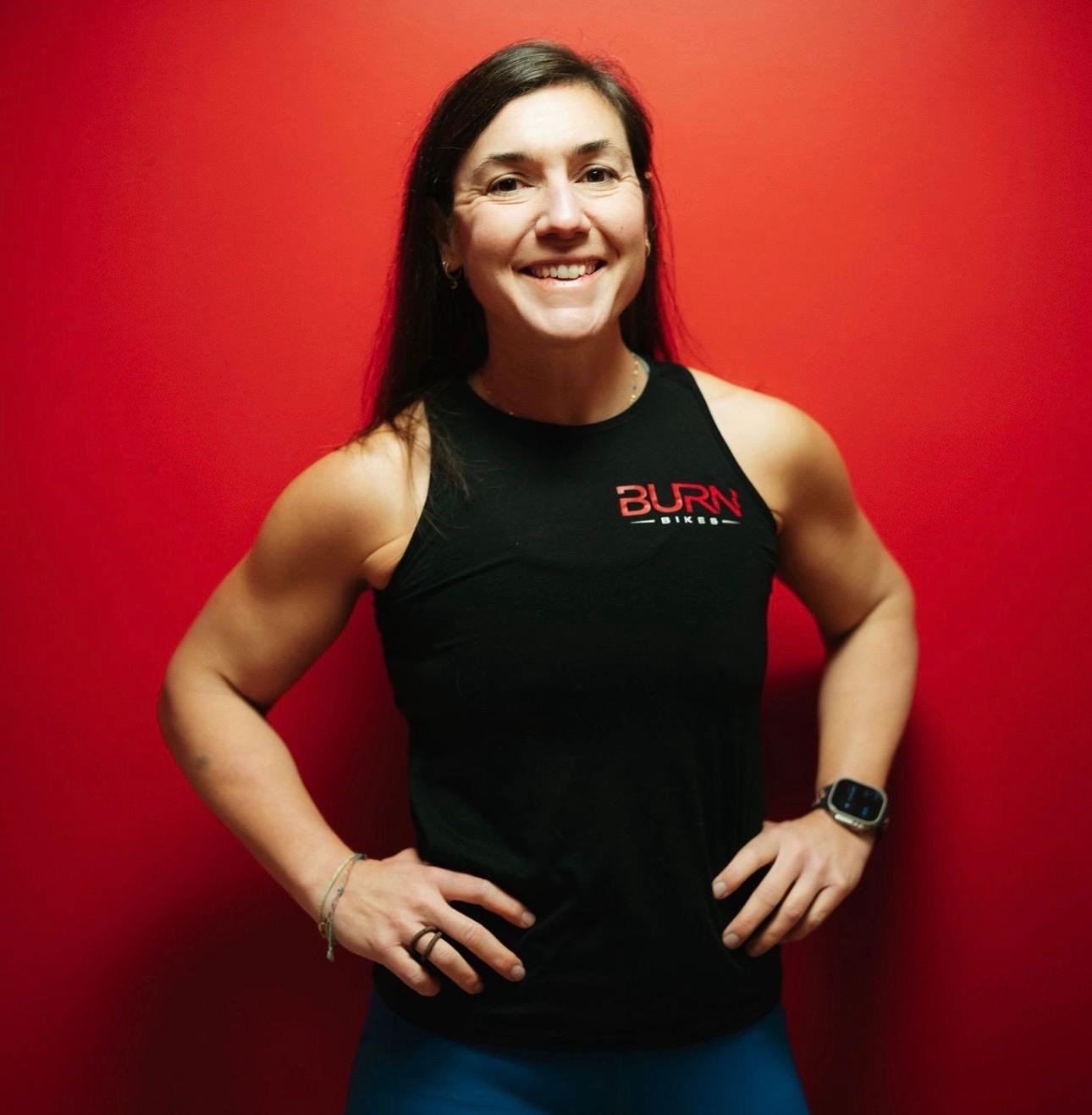 Female fitness coach portrait
