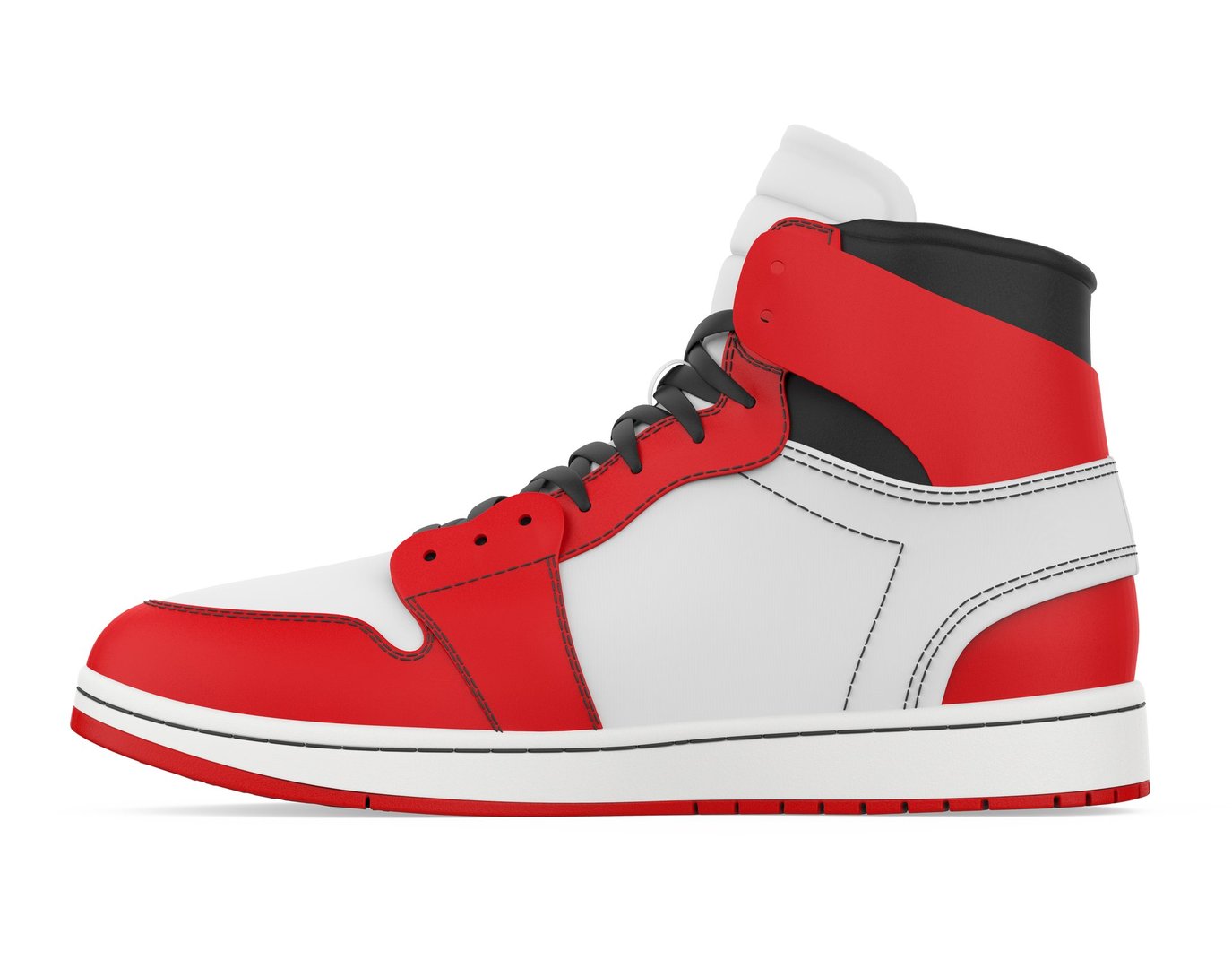 Sneakers Shoe isolated on white background. 3D render