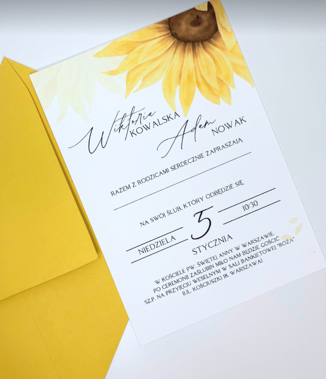 Zaproszenie kwiatowe 2