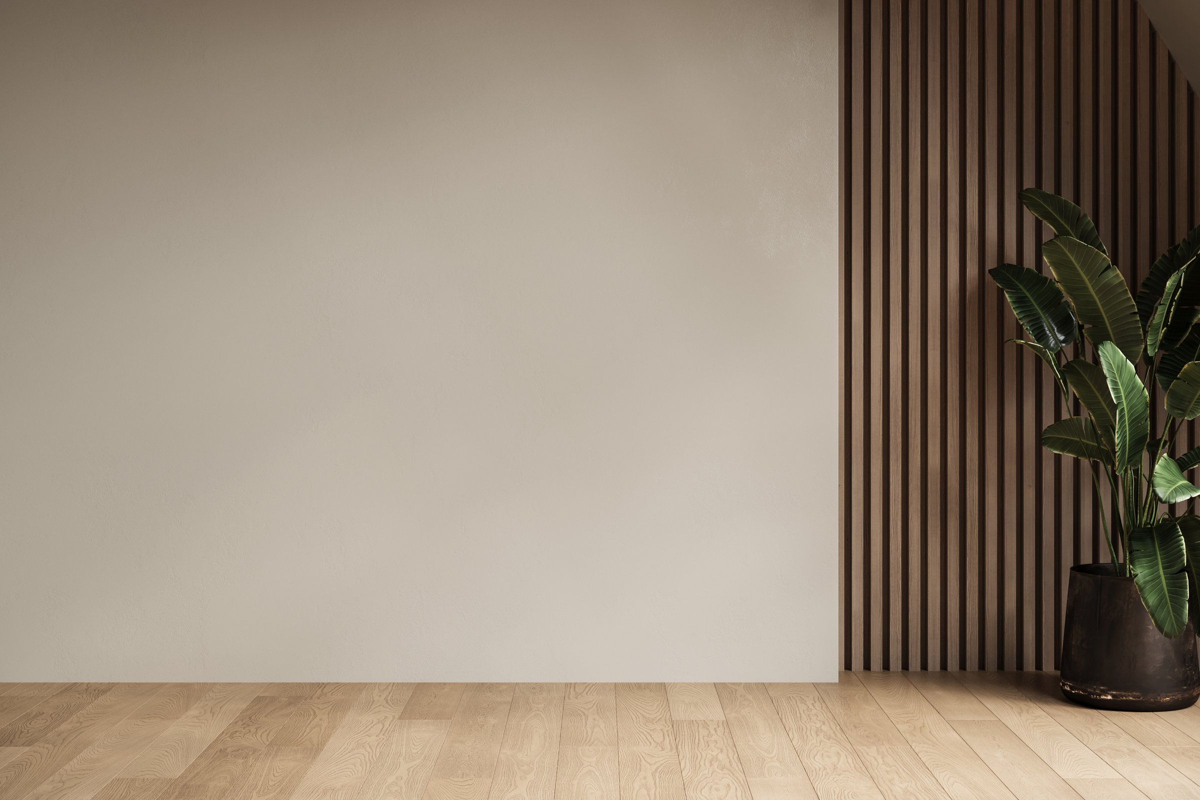 Modern loft empty room