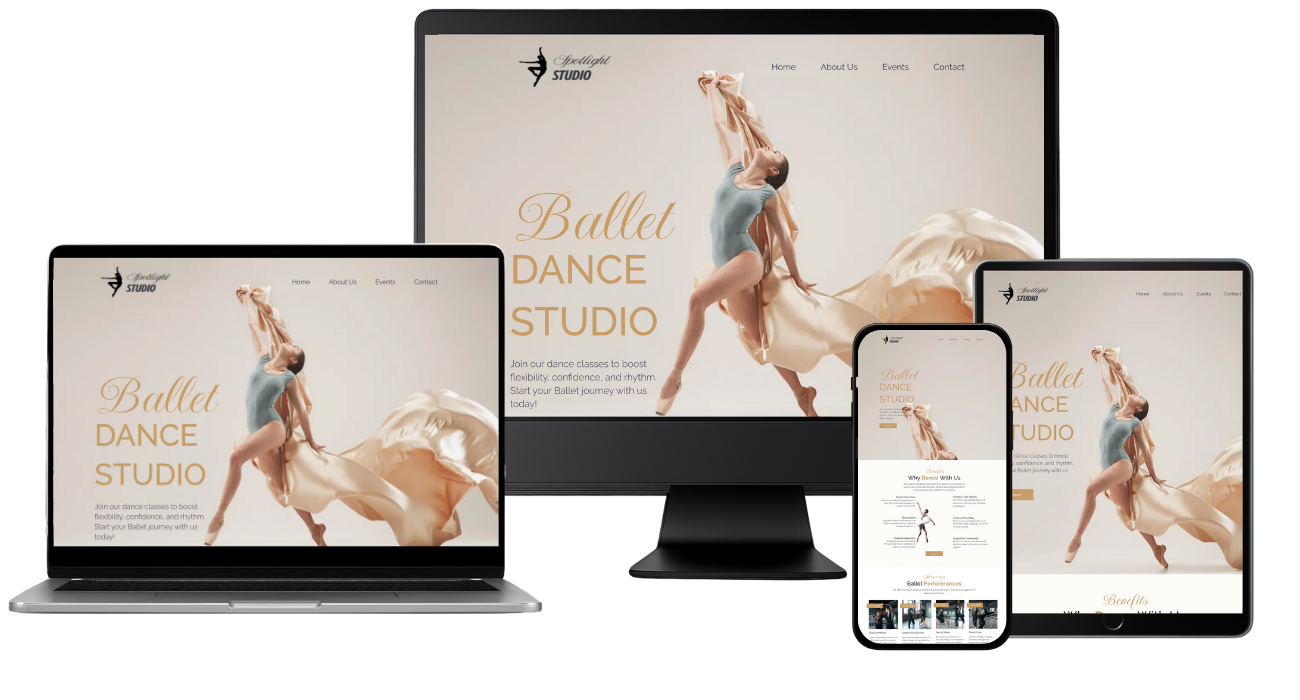 Dance Studios website project