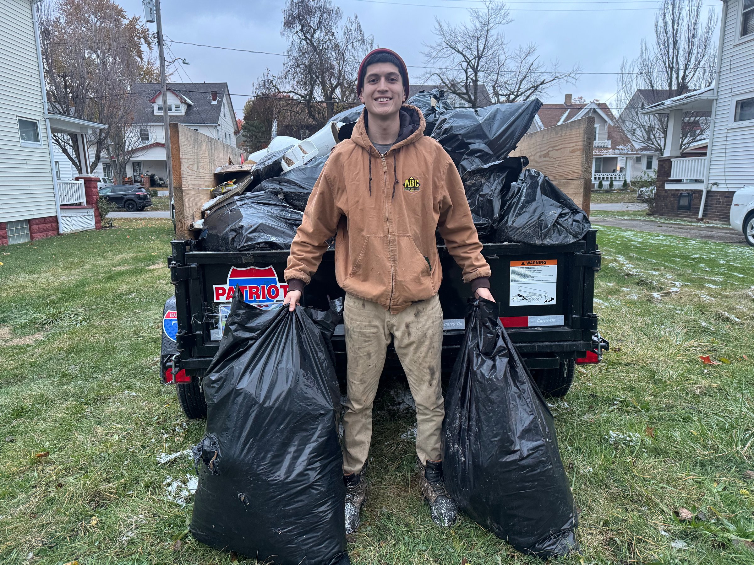 Junk removal truck and team