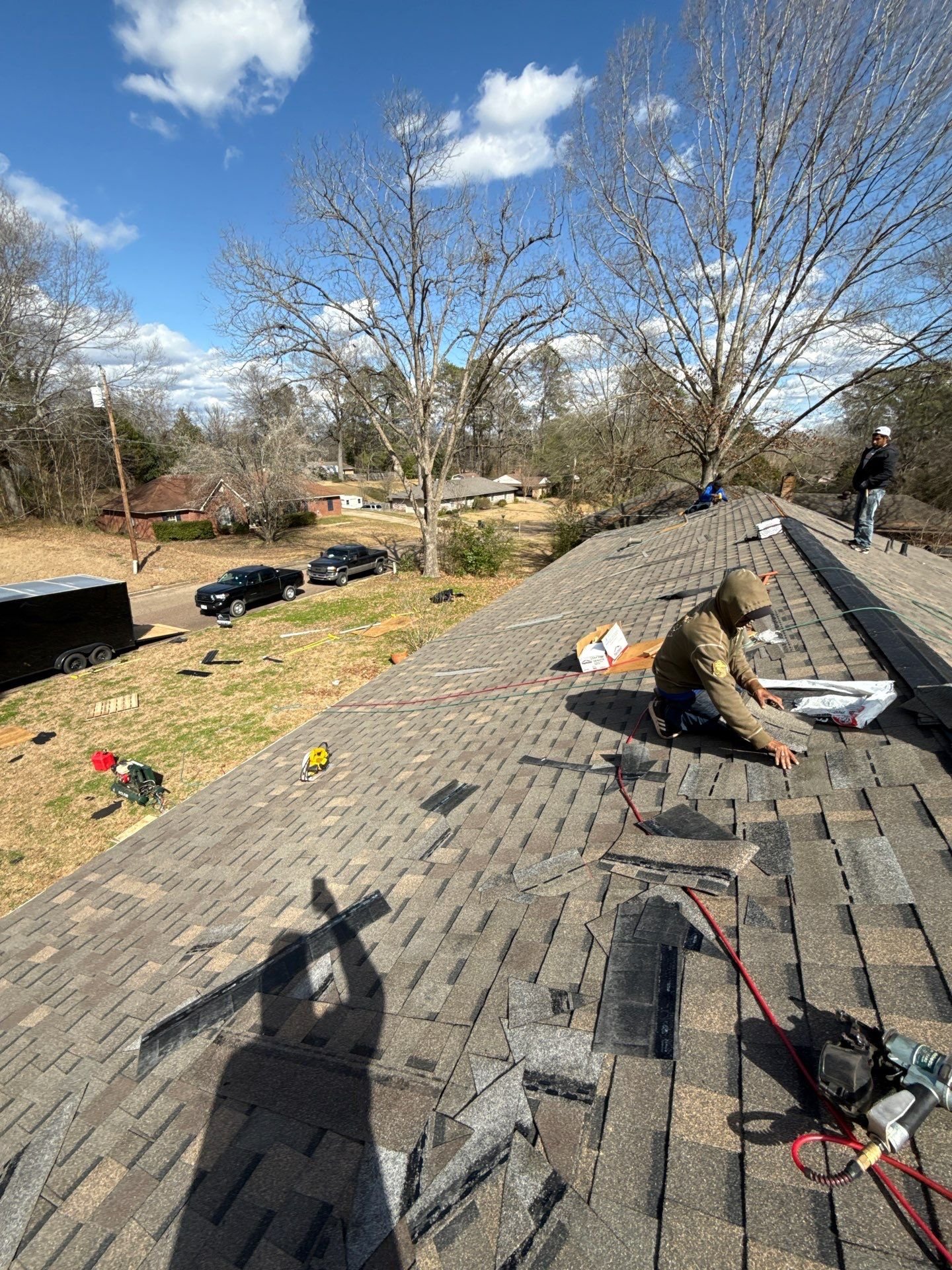 Completed roofing project