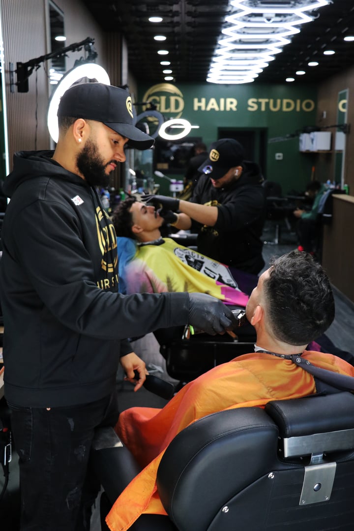 Professional barbering at GLD Hair Studio