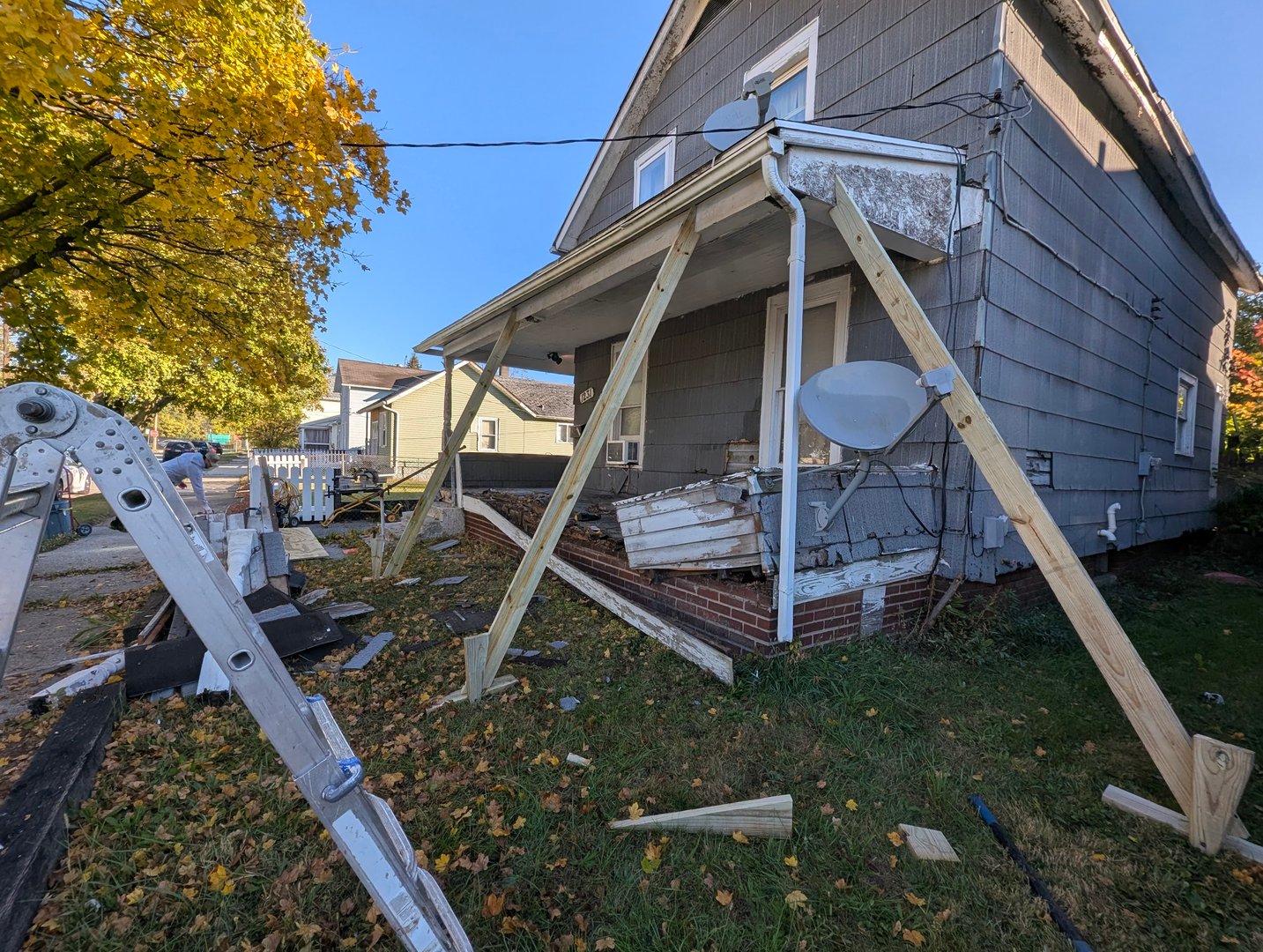 Structural beam replacement and reinforcement project