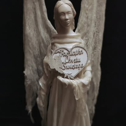 Ręcznie robiony anioł