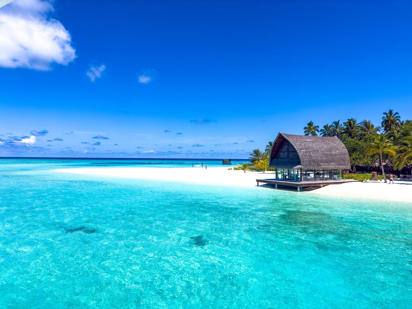 Beach resort in the Maldives, Asia. High quality photo