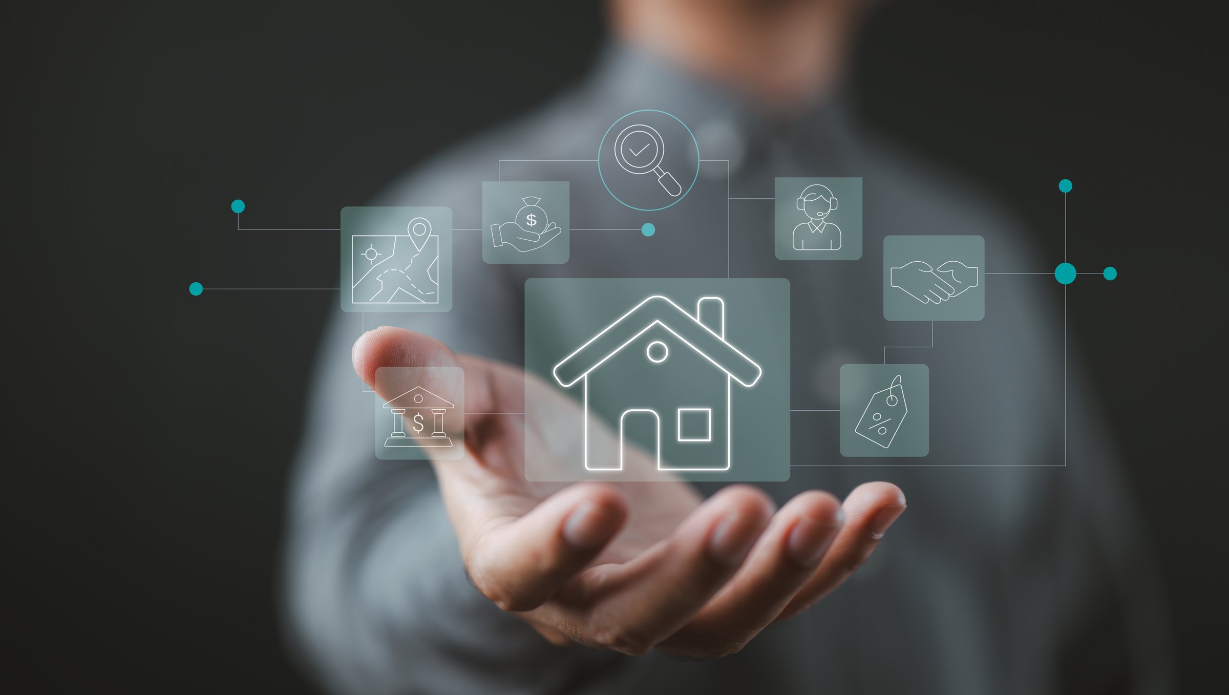 Future of home buying with virtual tools for pricing, loans, and agents.