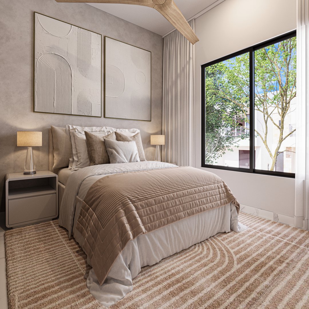 Modern interior design with stylish decor