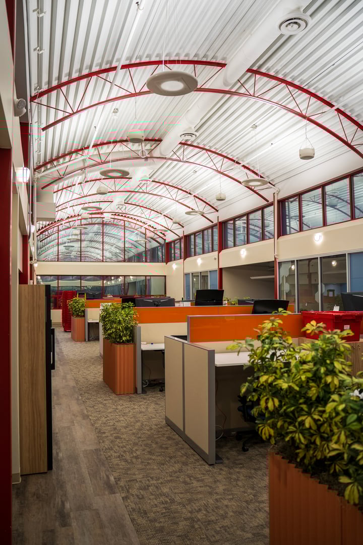 Clean modern office space