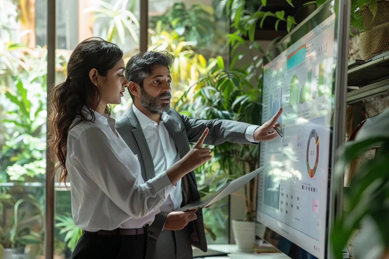 Professional business consultants discussing strategy