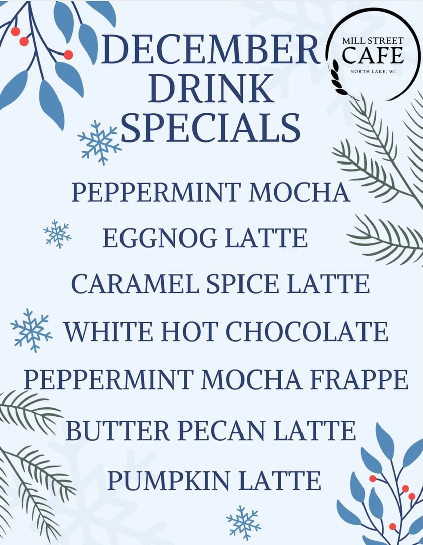 Specialty Drinks Menu