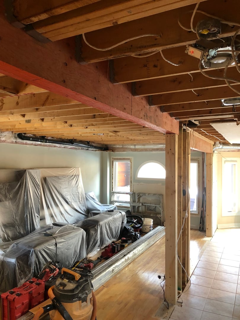 Structural framing repair work by Just Ask Home Improvement