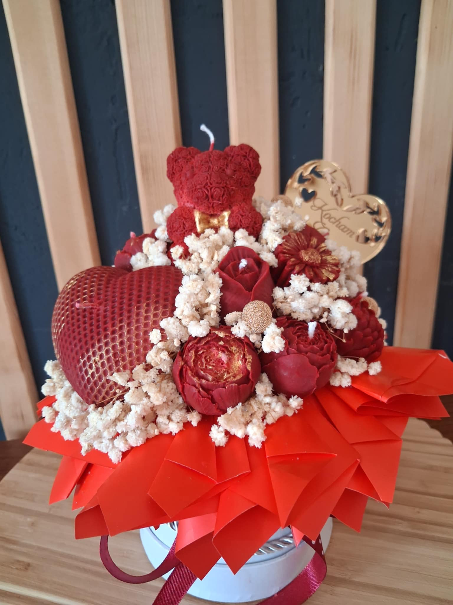 Walentynkowa świeca 4