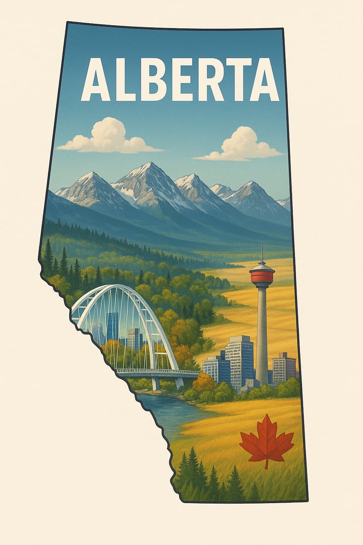 Map of Edmonton and Alberta service areas showing comprehensive coverage across the province for process serving and legal document services