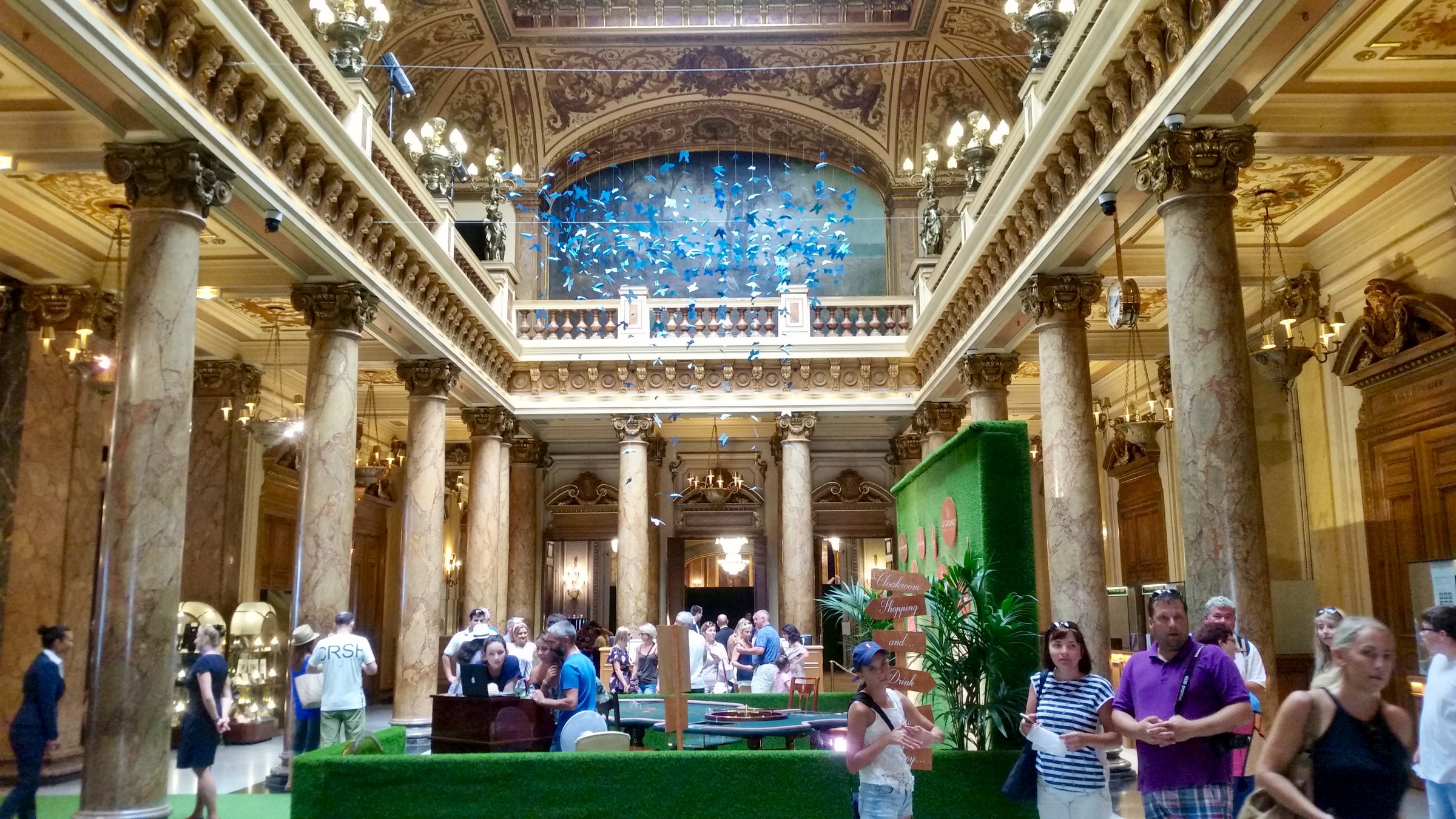 Monte Carlo Casino grand gaming floor with ornate architecture