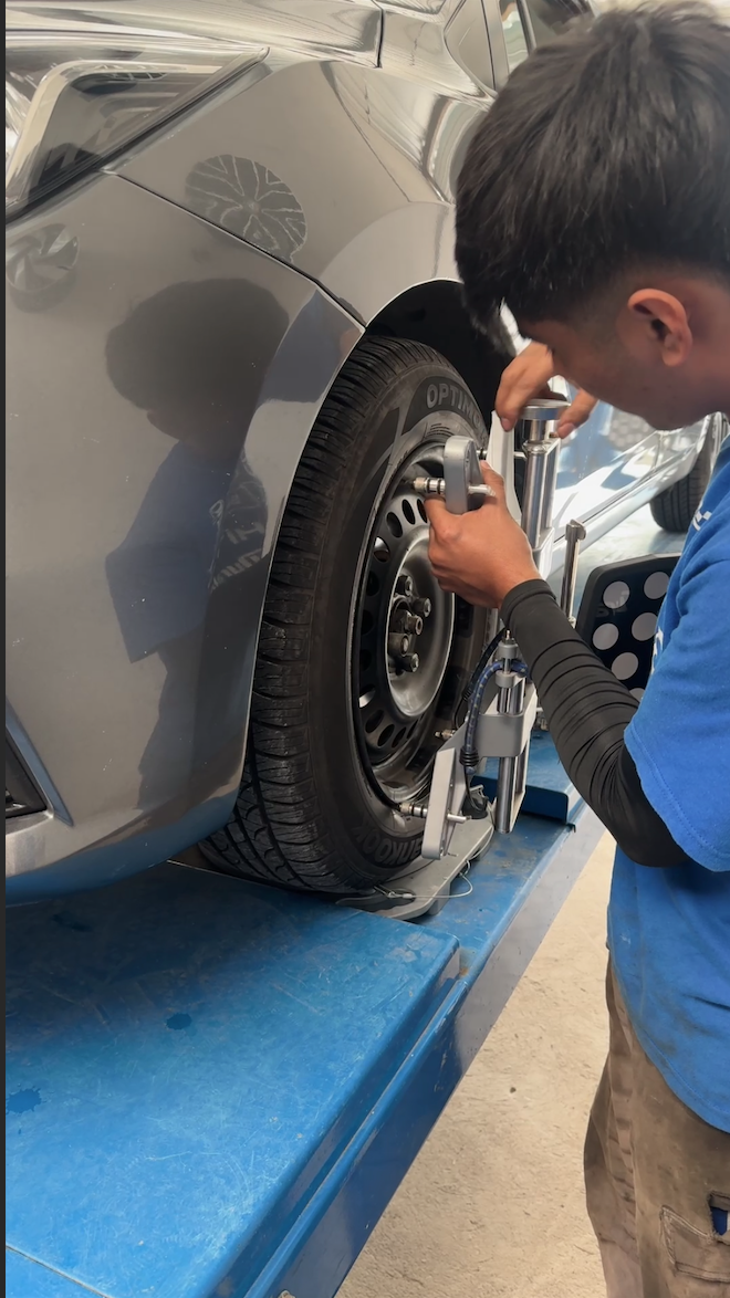 Equipo profesional de alineación y balanceo New Ride Xalapa