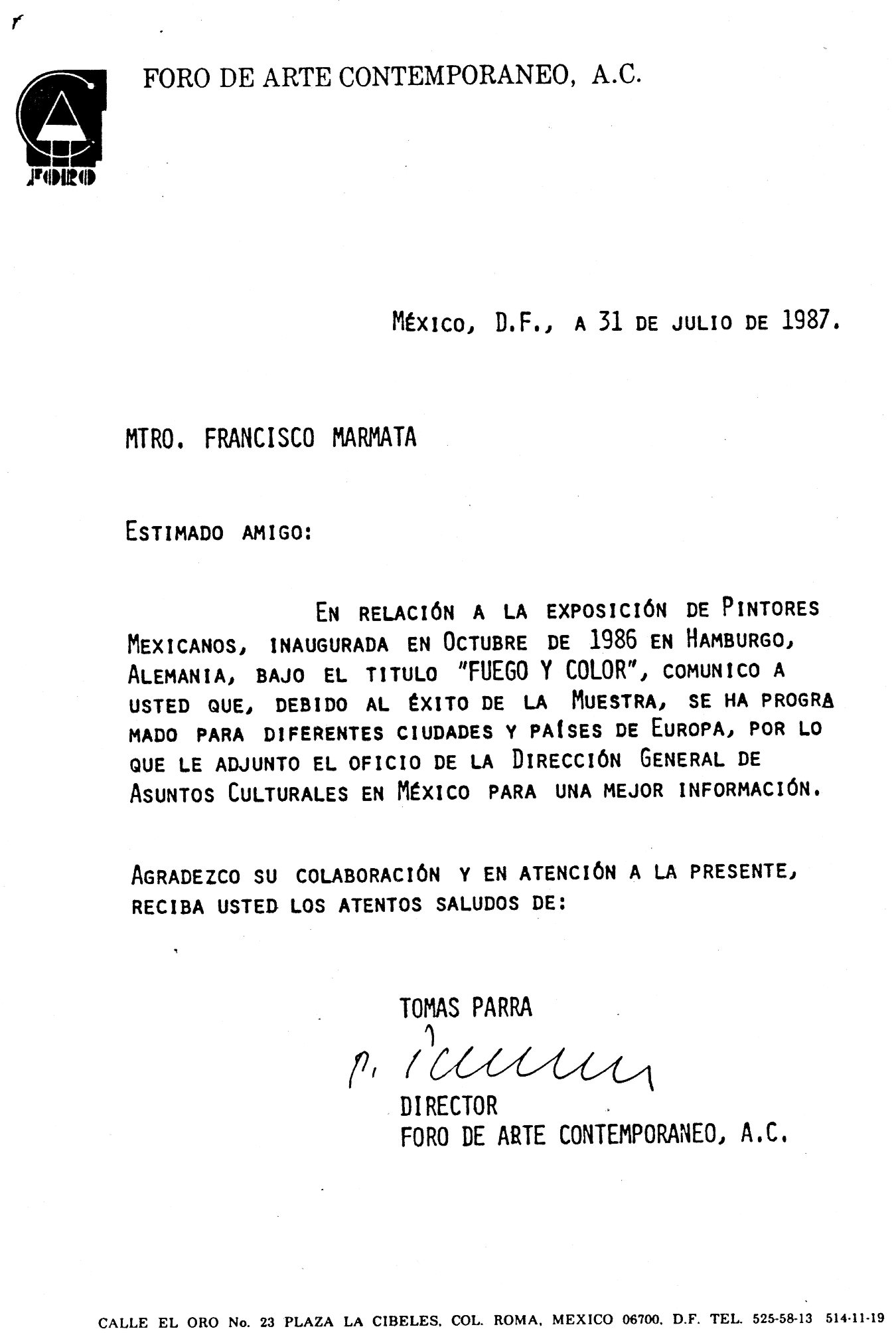 Exposición Internacional 31 de Julio 1987