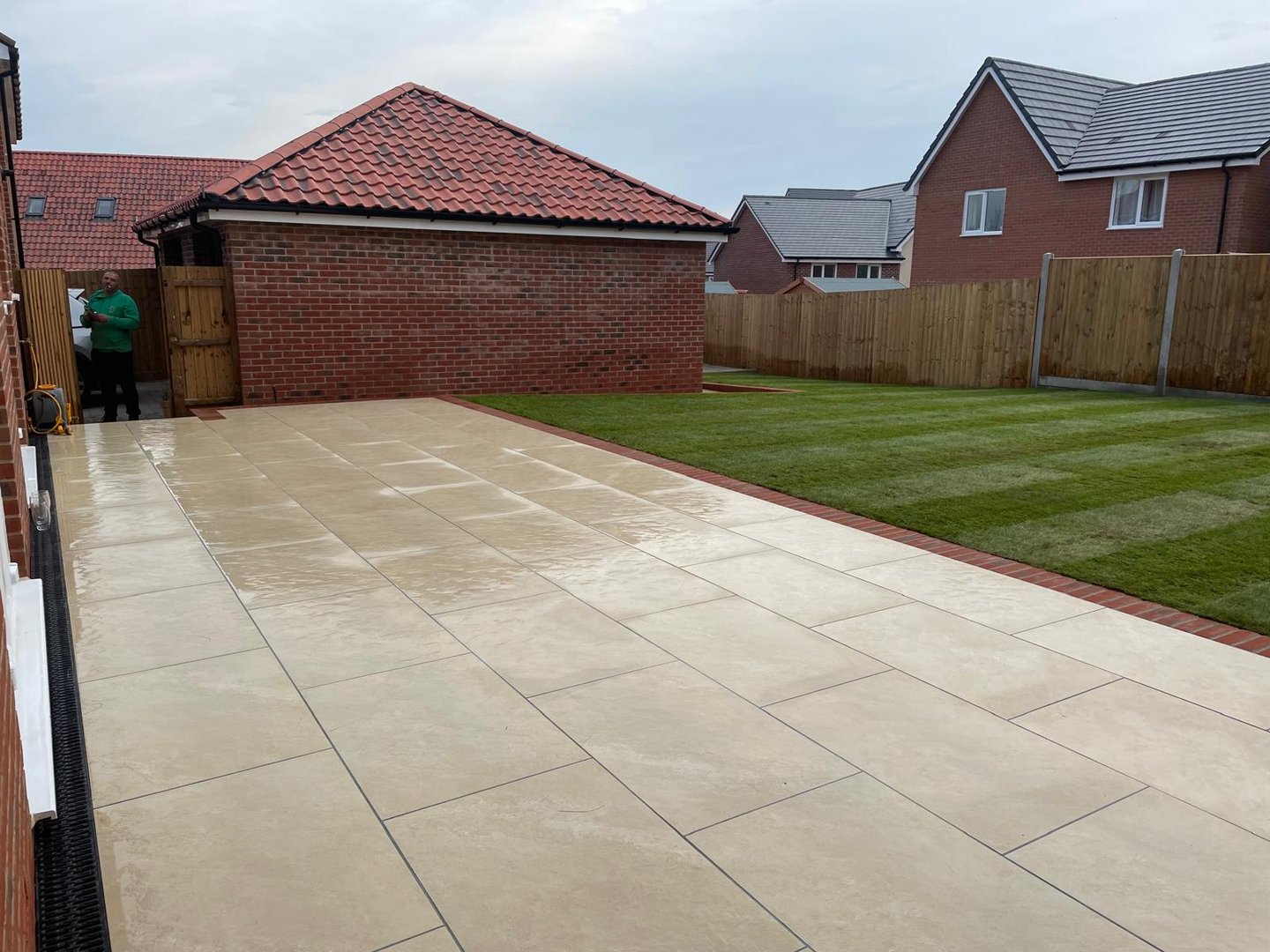 Garden landscaping project