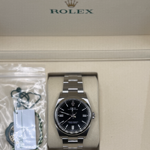Rolex Oyster Perpetual 36 Black Dial - J M E Timepieces