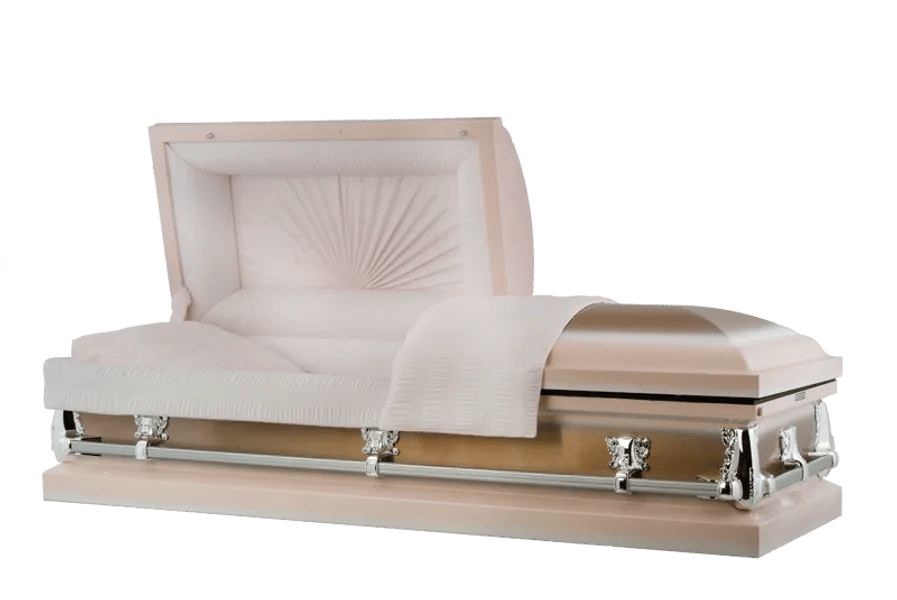 Supreme in Soft Pink on Pink Casket