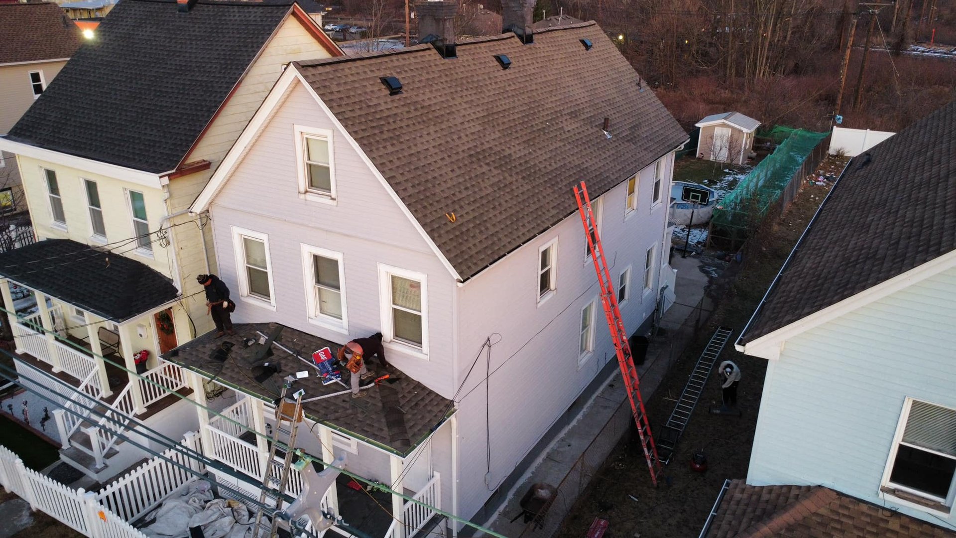 Roof repair completion