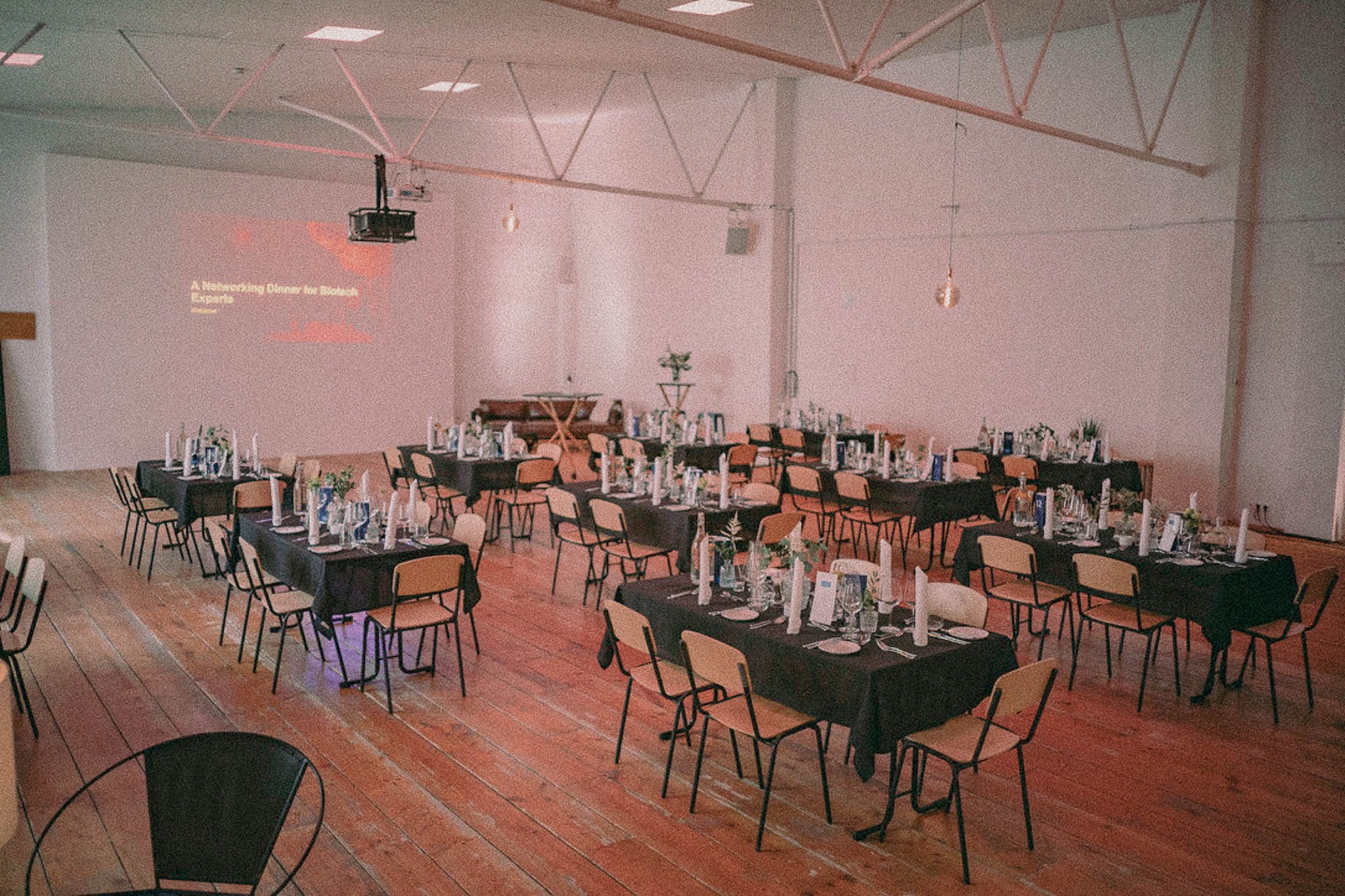 abendveranstaltung mit dinner für schott pharma ag & co. kgaa im studio g3, münchen.