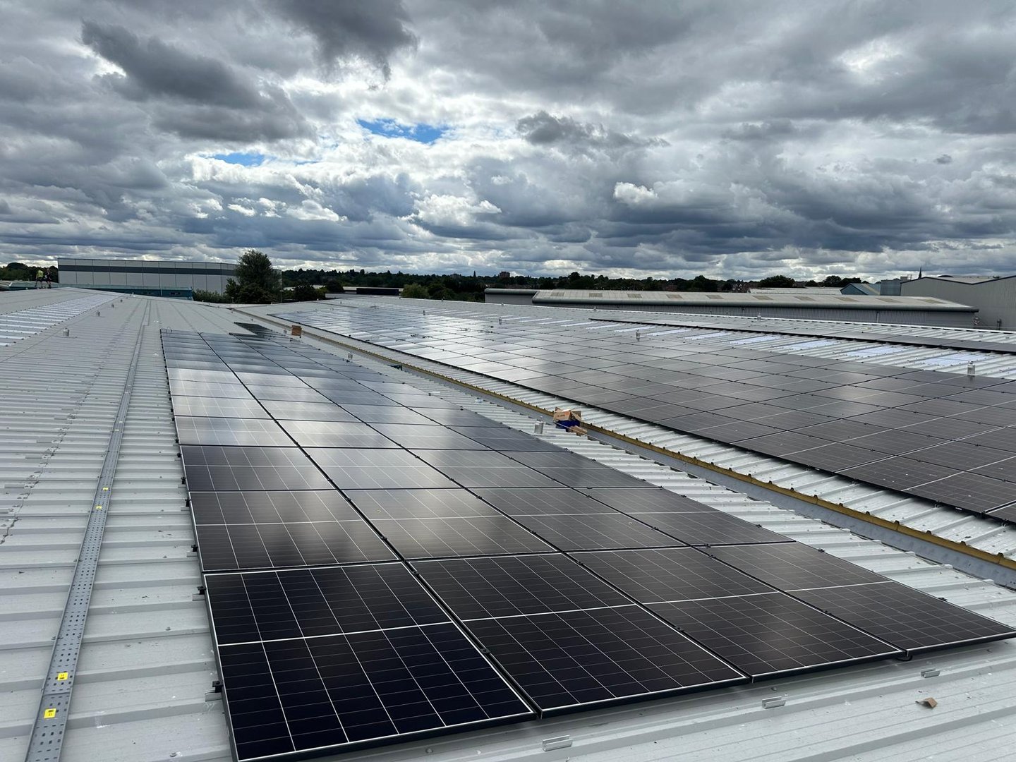 Kalsi Group facility roofing and solar installation project