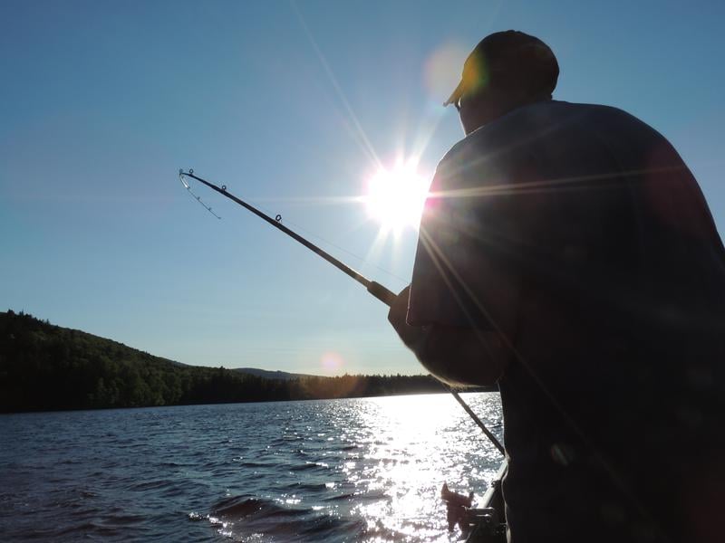 Fishing at Natanis Point Campground