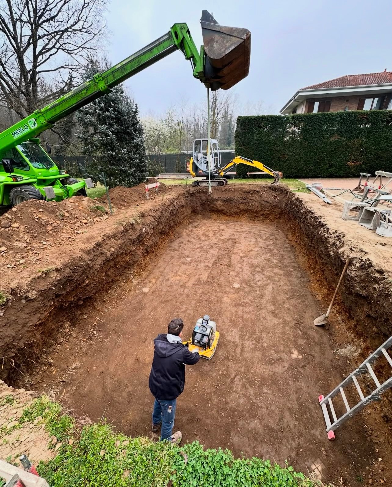 Progetto piscina residenziale - Dettaglio costruzione