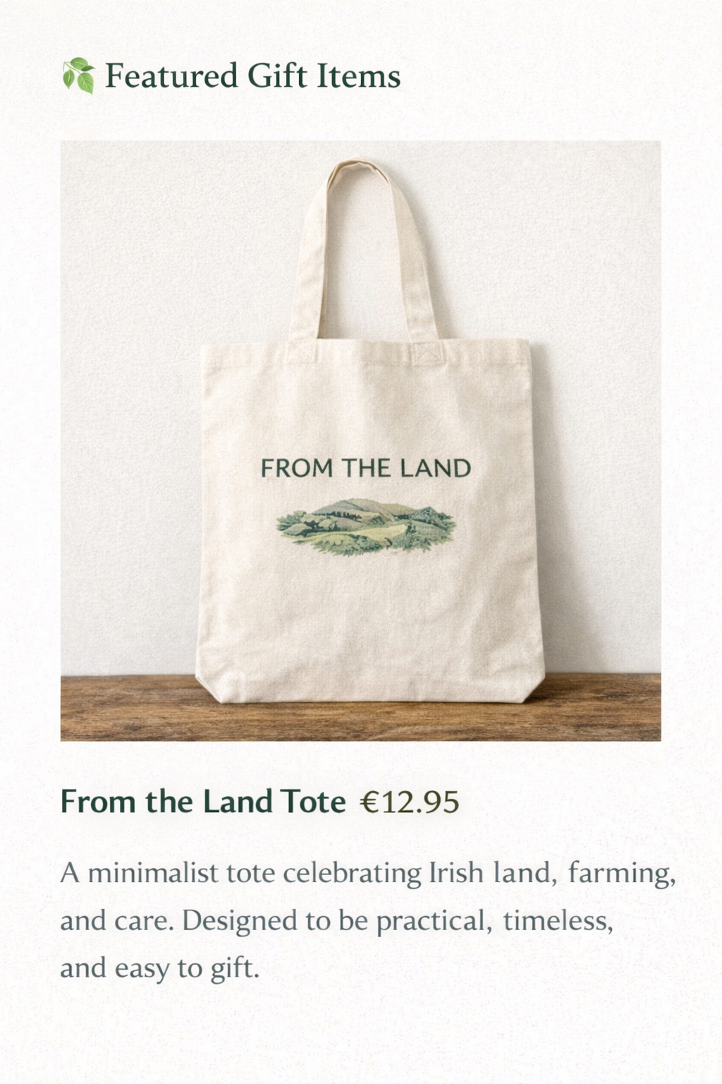 From the Land Tote Bag